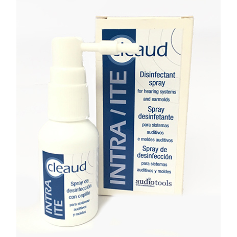 El spray limpiador (30 ML) Cleaud para la limpieza externa de audífonos intraauriculares                                                                                                                                                                  
